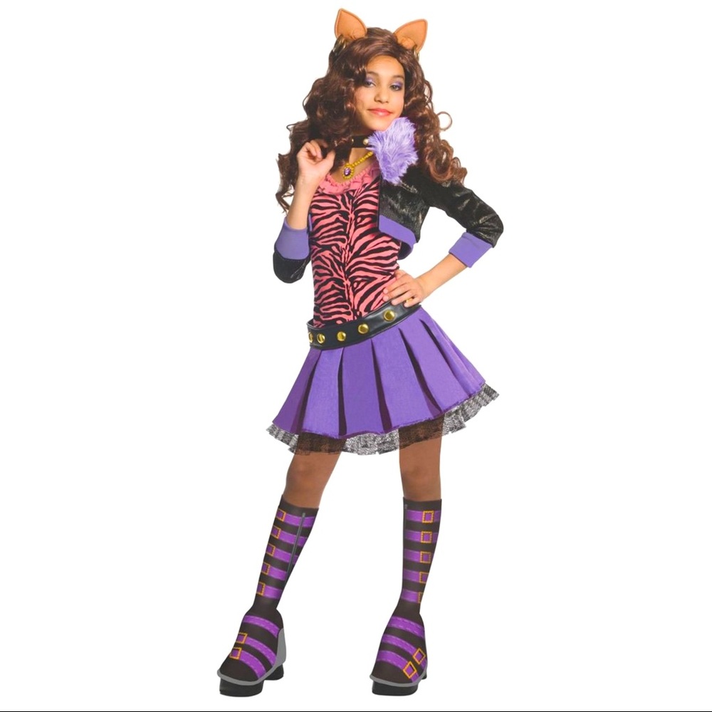 Monster High Deluxe Clawdeen Wolf Costume & Wig